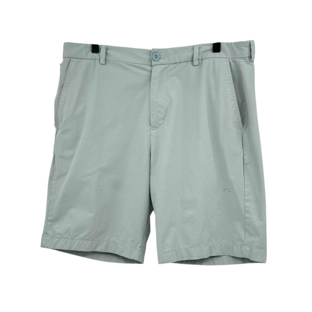 Vineyard Vines On the Go 9" Performance Sage Gray Outdoor Preppy Dad Shorts